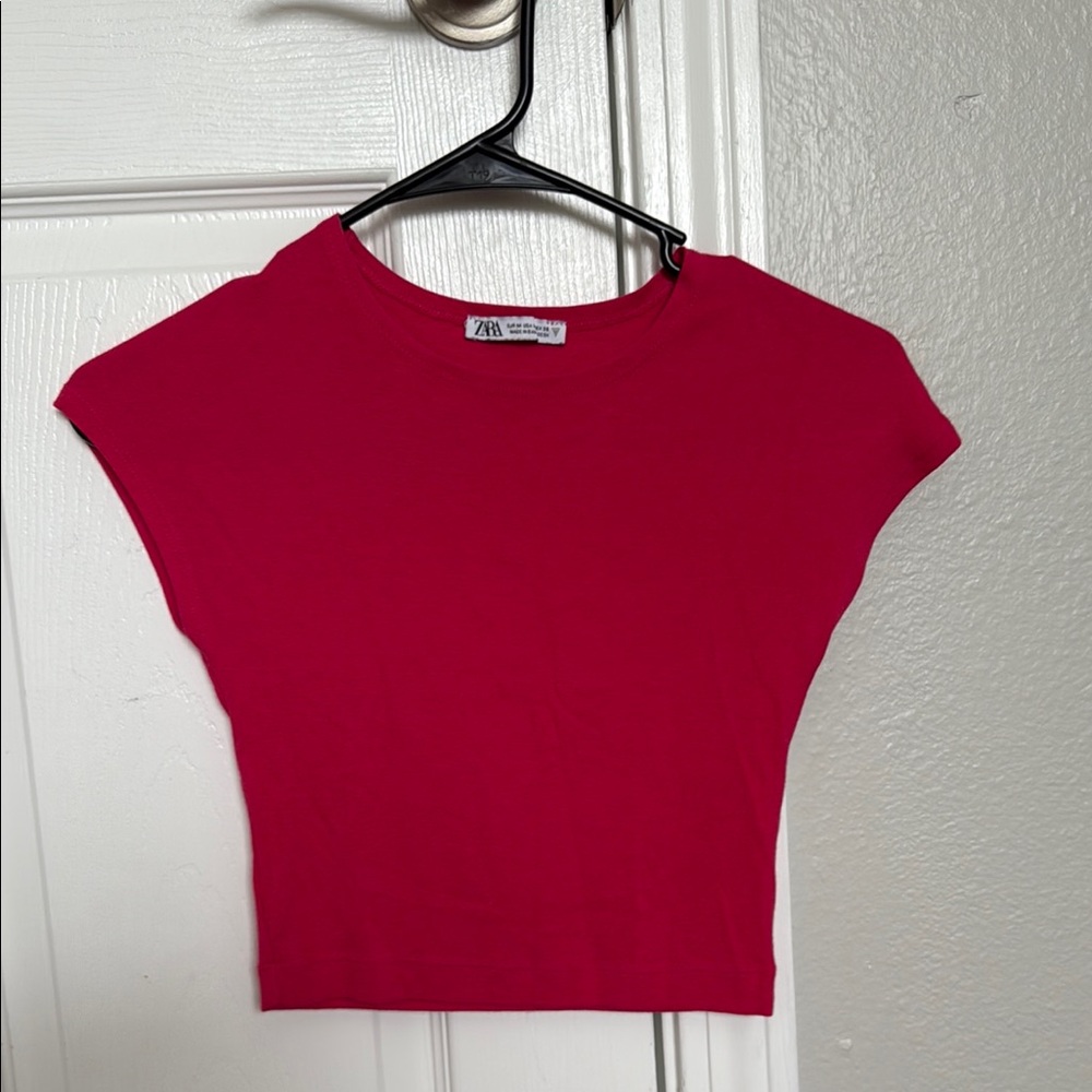 Zara fitted cropped tshirt